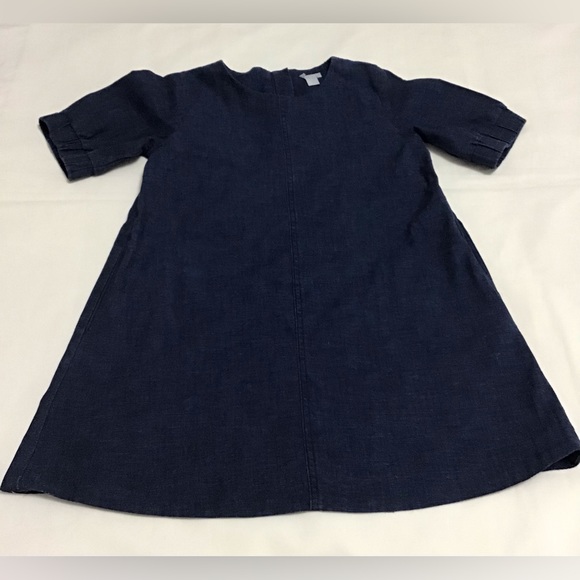 Cos Girls Blue Denim Short Sleeve Dress Size 4-6Y - Picture 3 of 9